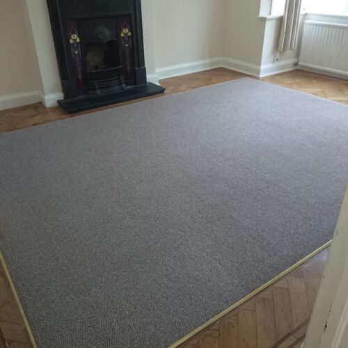 completed carpeted room