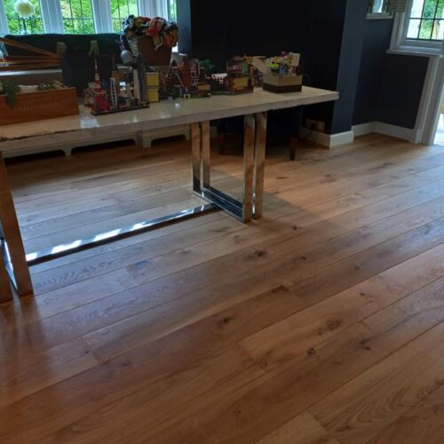completed wood flooring